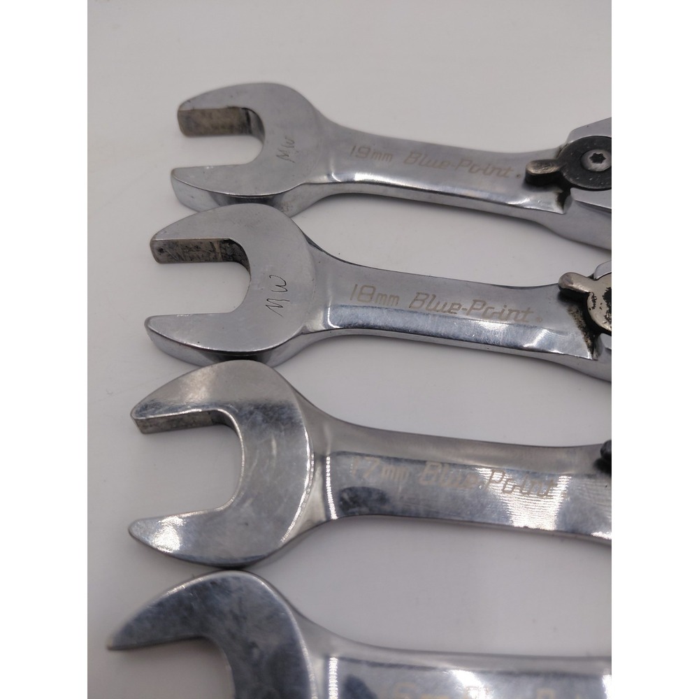 Blue Point 11 Piece Short Ratchet Wrench Set 8mm-19mm Mechanic Tools Garage - Picture 5 of 8
